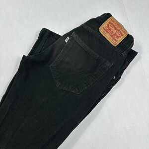 Levi's 512 Slim Fit Mens Corduroy Pants Dark Green Zip Fly Size 30X30